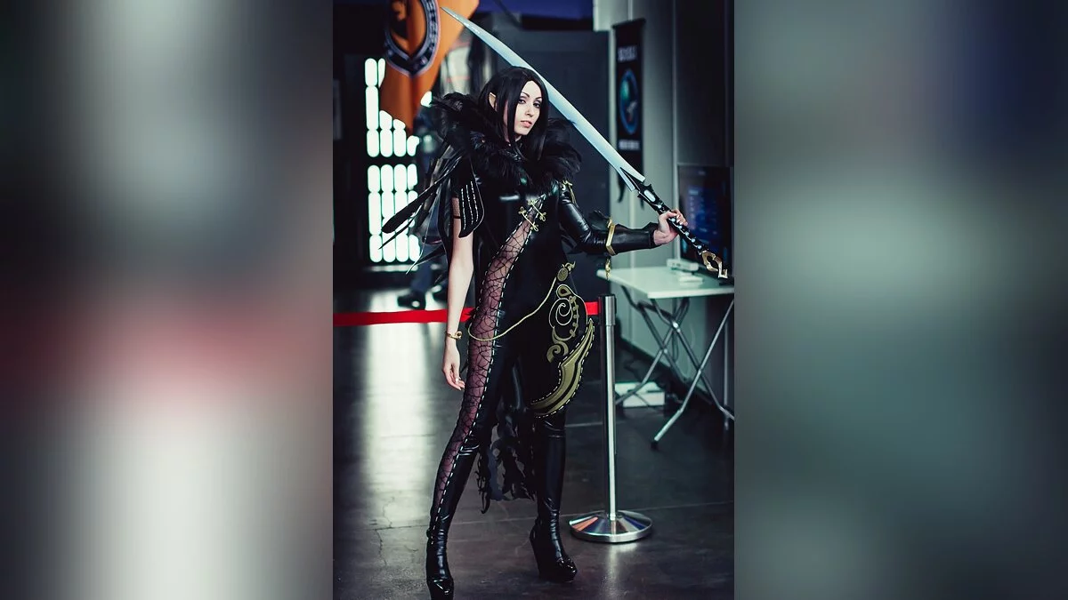 Восхитительный косплей по Blade &amp; Soul с азиатками и огромными пушками