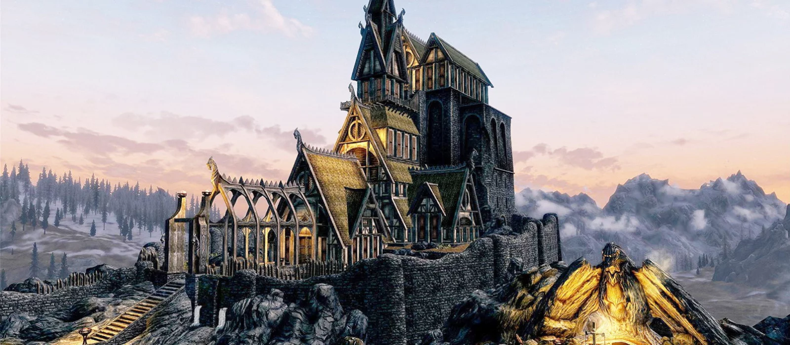 Фанат построил в The Sims 4 один из крупнейших городов Skyrim и показал его на видео