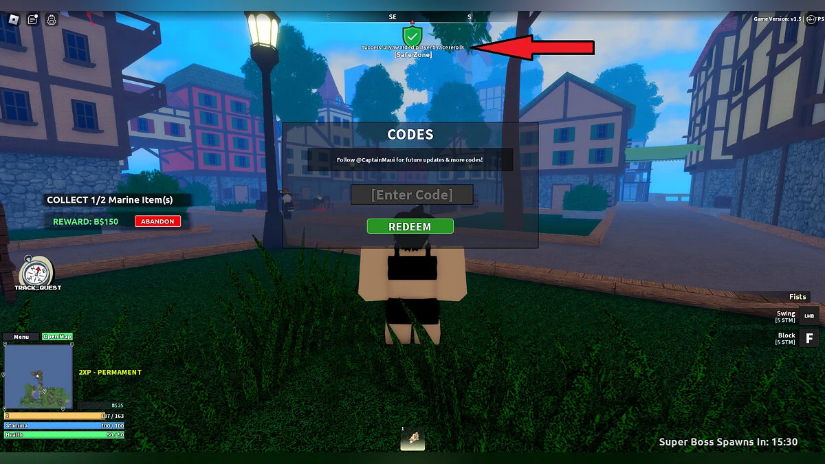 Коды для Eternal Piece Roblox