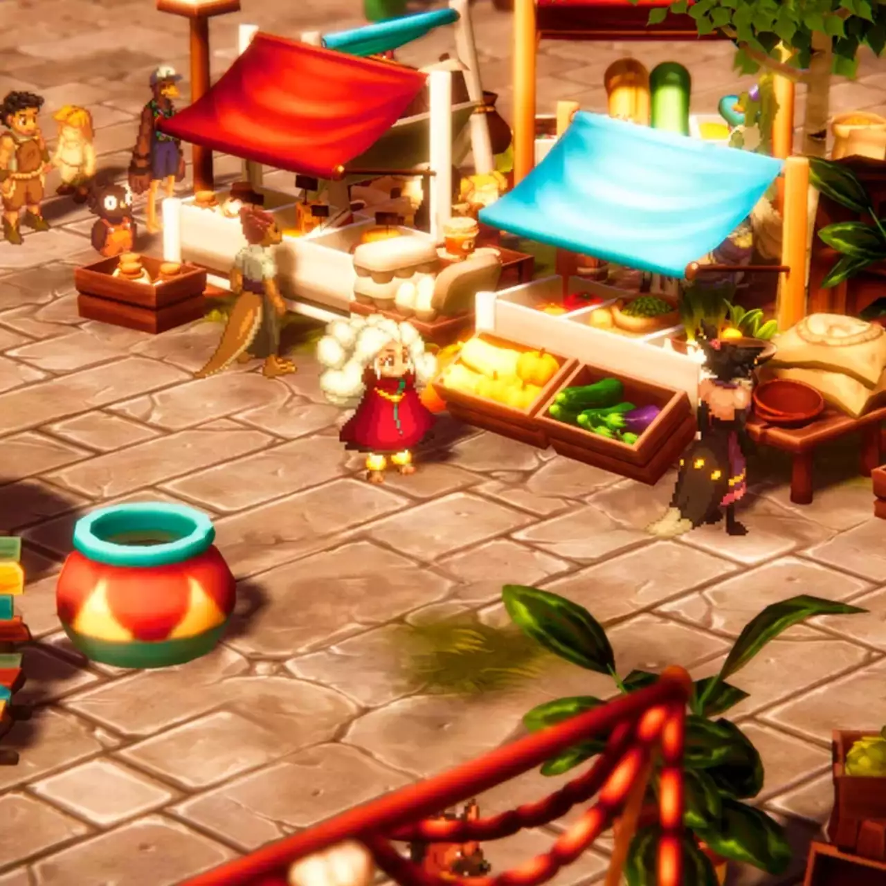 В Steam и на консолях вышла ламповая RPG с шестью персонажами, крафтом и путешествиями сквозь время