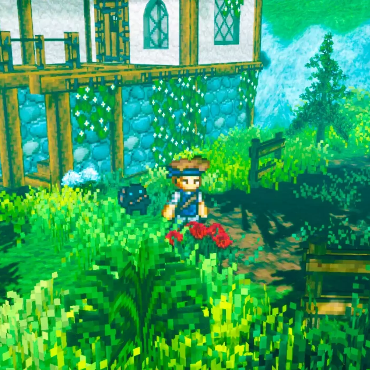 Вышел геймплей новой фэнтезийной RPG с открытым миром и крафтом, в которой смешали 2D и 3D