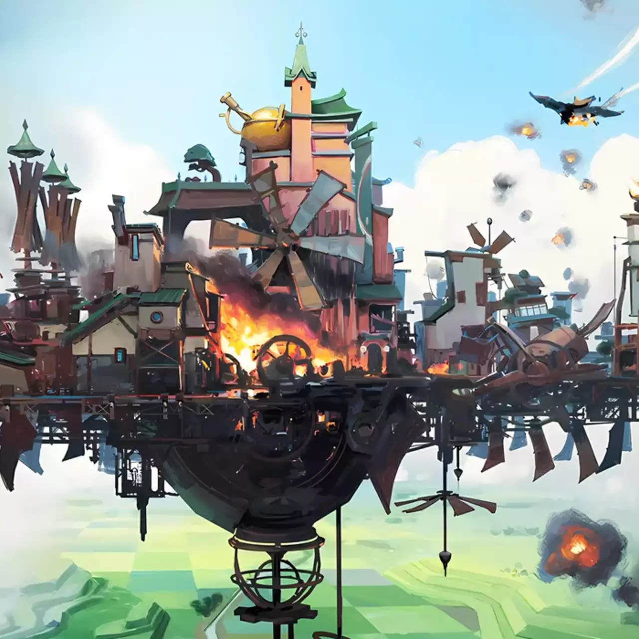 В Steam вышла новая RPG с открытым миром, в которой можно строить собственные города прямо в небе