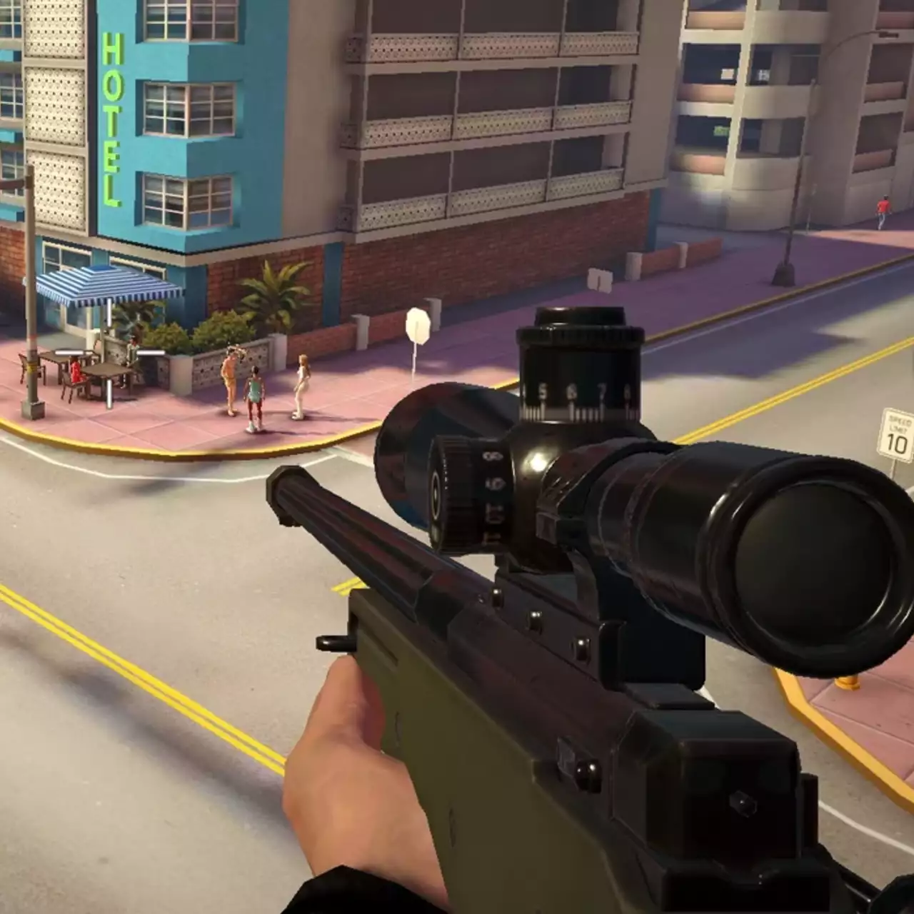 На Android можно бесплатно скачать симулятор снайпера, вдохновлённый GTA: Vice City