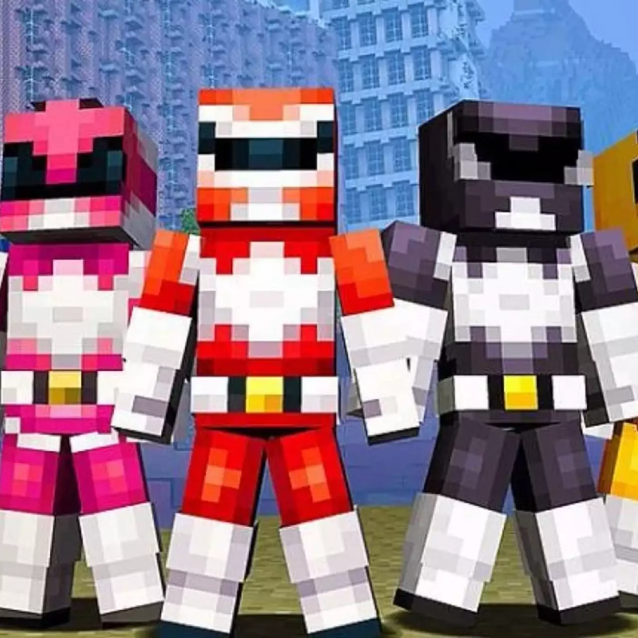 В Minecraft появился набор скинов из «Могучих Рейнджеров»