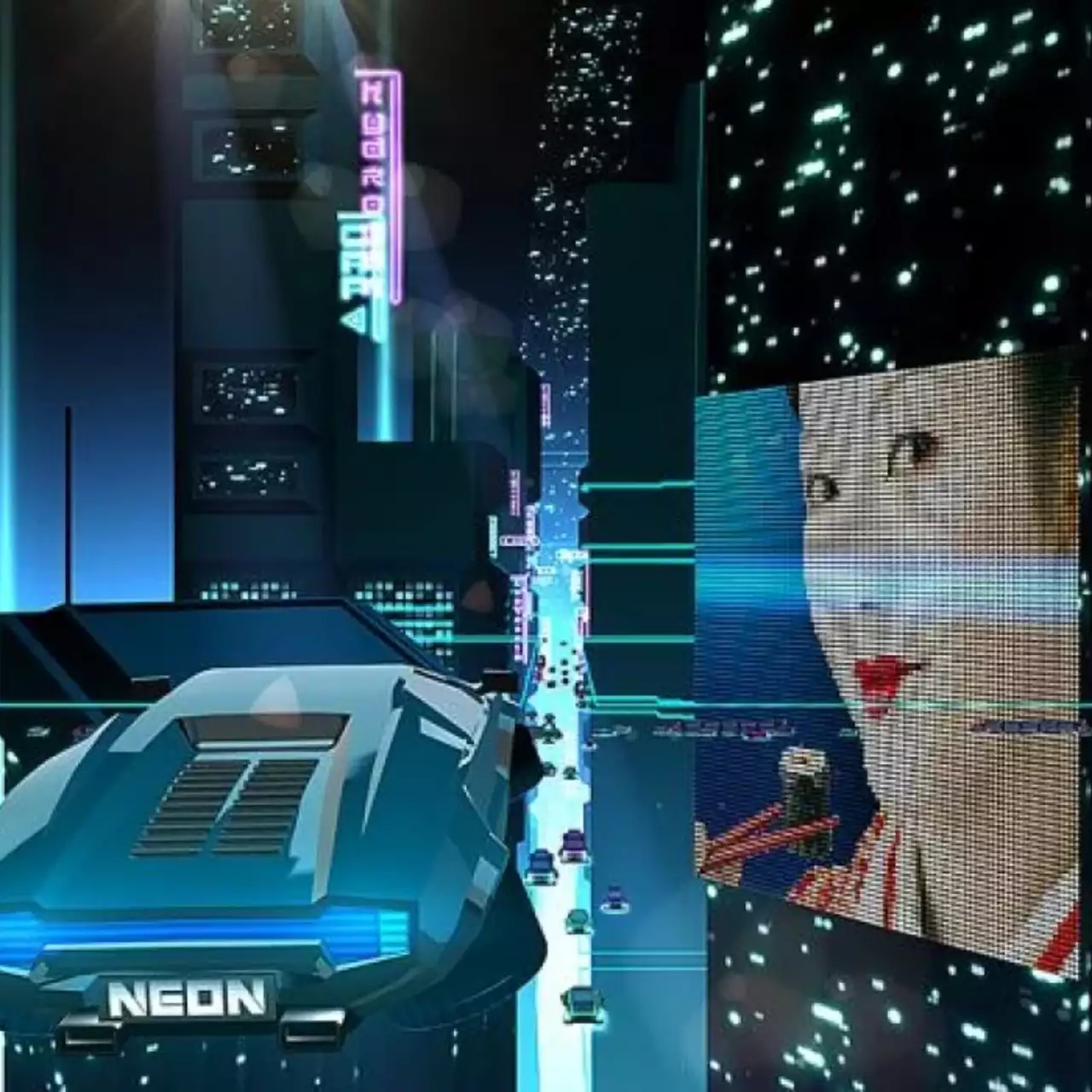 Ретро-футуристическая Neon Drive выйдет на PS4 в августе
