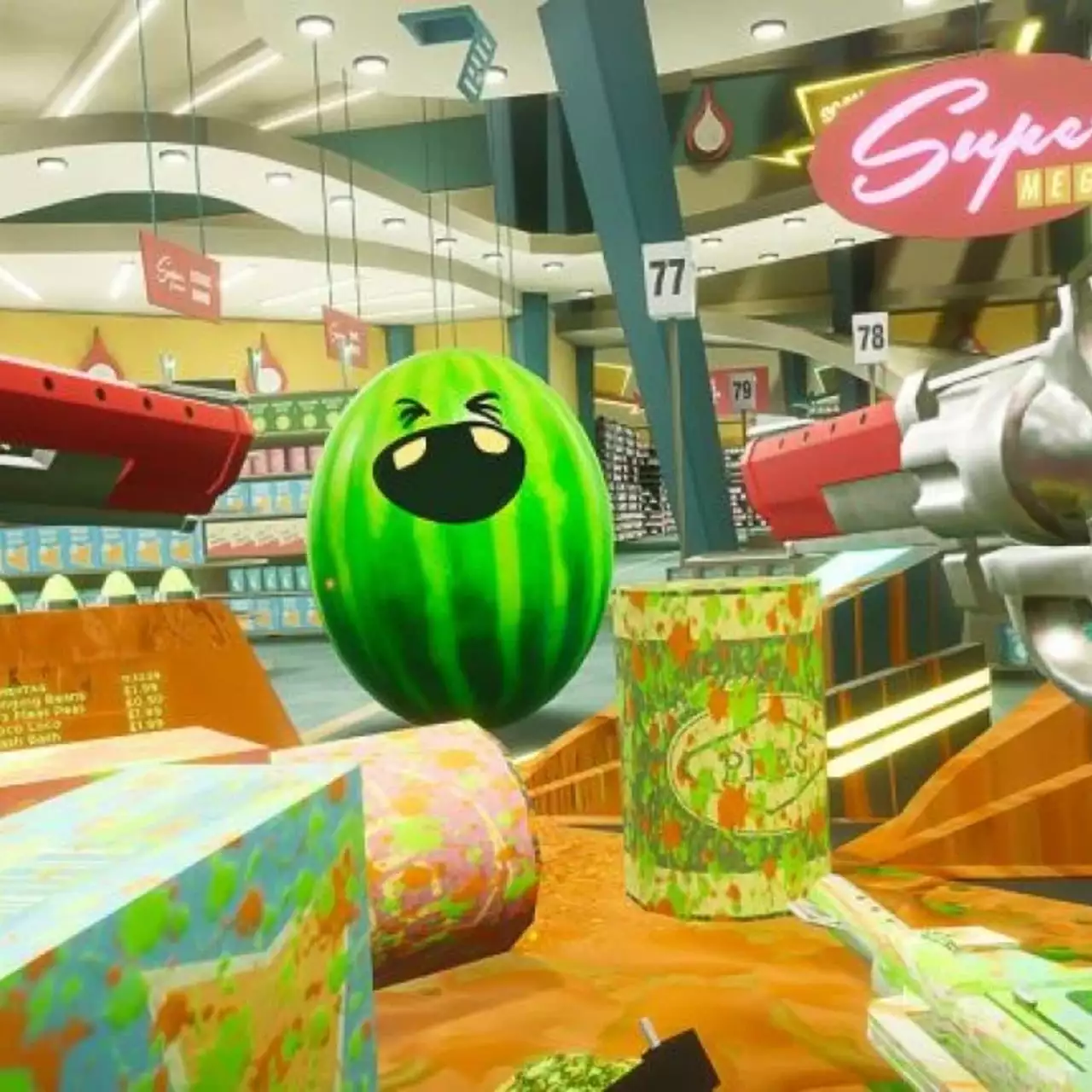 PSX 2017: два новых трейлера Shooty Fruity покажут, как можно устроить хаос в супермаркете