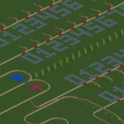 Геймер сделал рабочий калькулятор из американских горок в RollerCoaster Tycoon 2