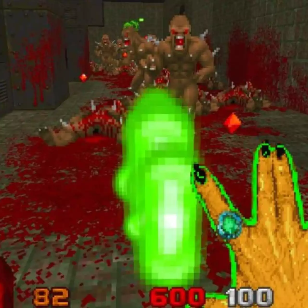 Культовую Doom 2 сделали еще брутальнее, быстрее и сложнее. В игру добавили демоническую руку и суперпрыжки