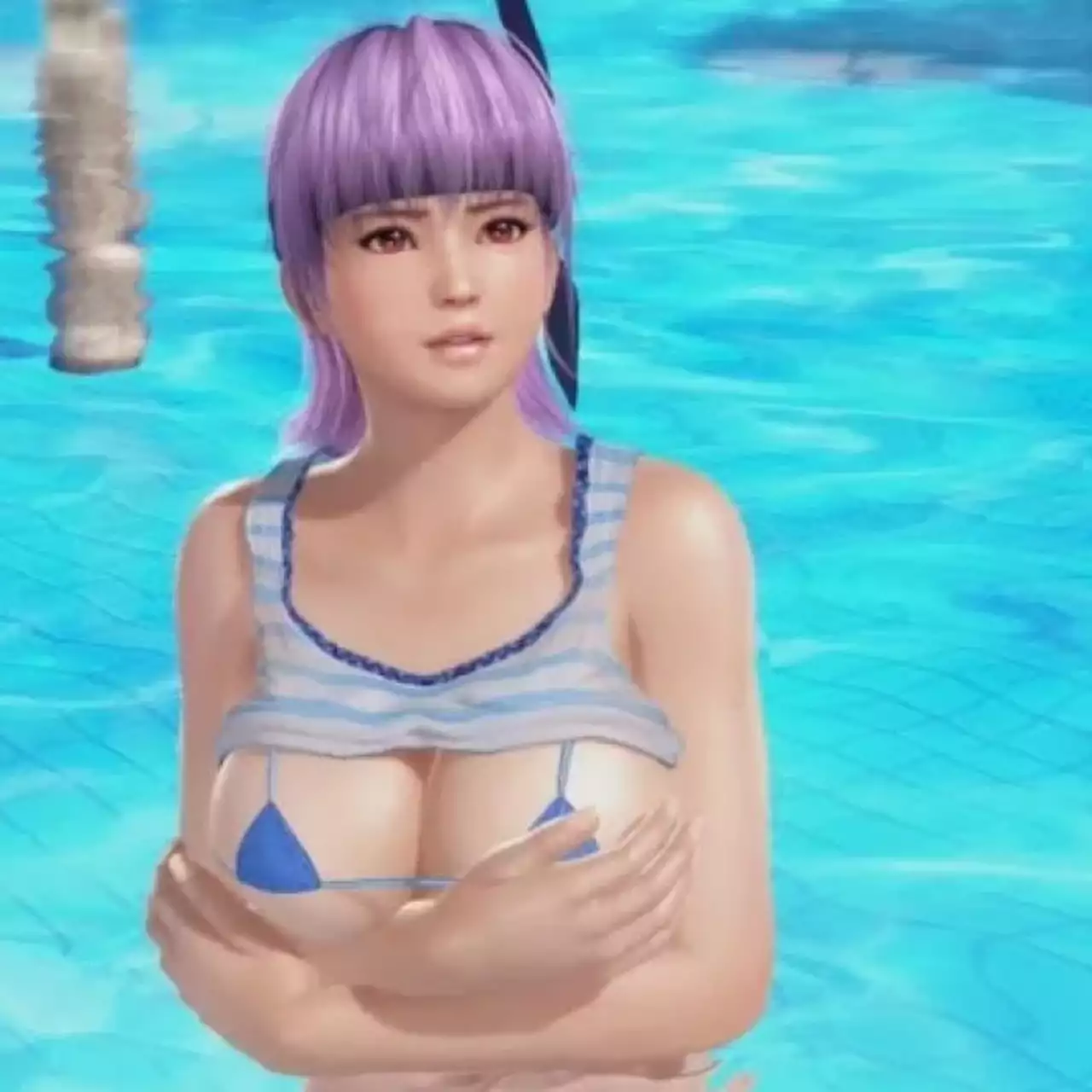 Полуголая грудастая красавица принимает душ в трейлере Dead or Alive Xtreme 3: Scarlet