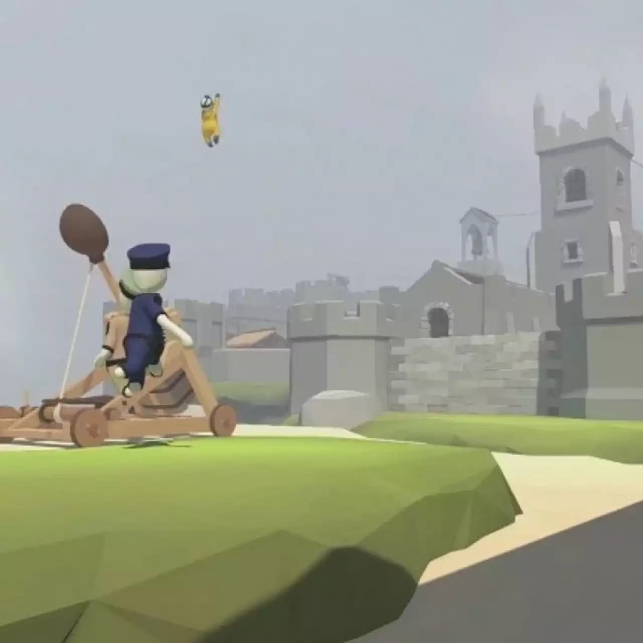 Драки на световых мечах и путешествия по стройке — стрим Human: Fall Flat