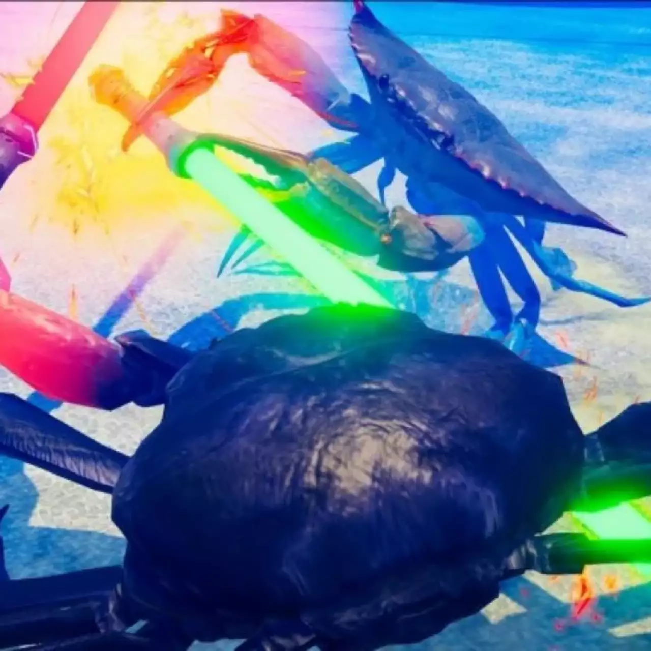 Гигантские крабы с лазерными мечами дерутся в трейлере игры Fight Crab