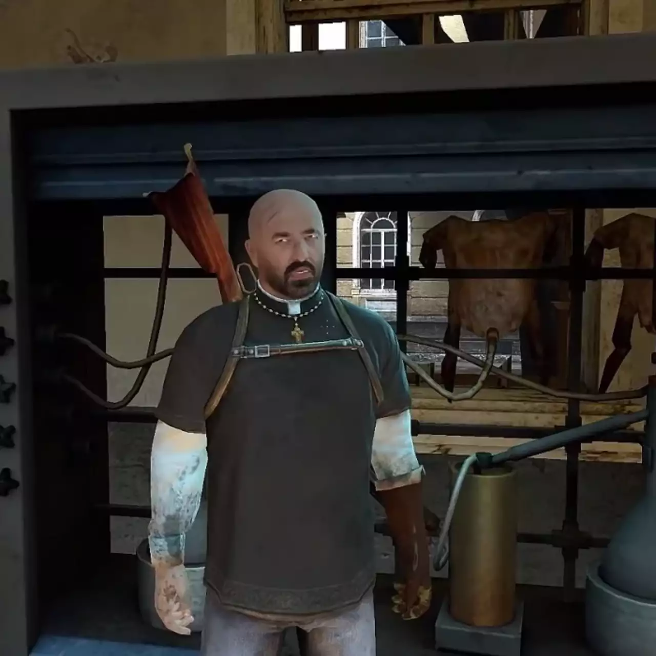 Появился уникальный геймплей Half-Life 2: Episode 4. В нем Отец Григорий готовит хэдкраба