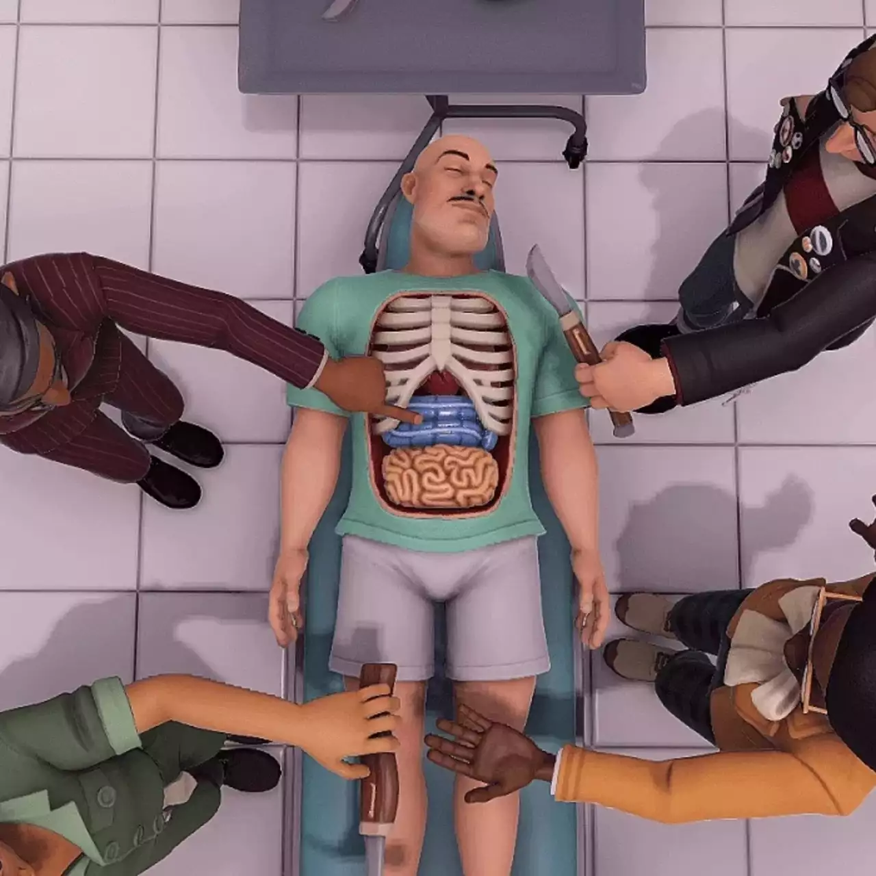 Жалобы на кашель? Ампутируем ногу! Геймплейный трейлер Surgeon Simulator 2