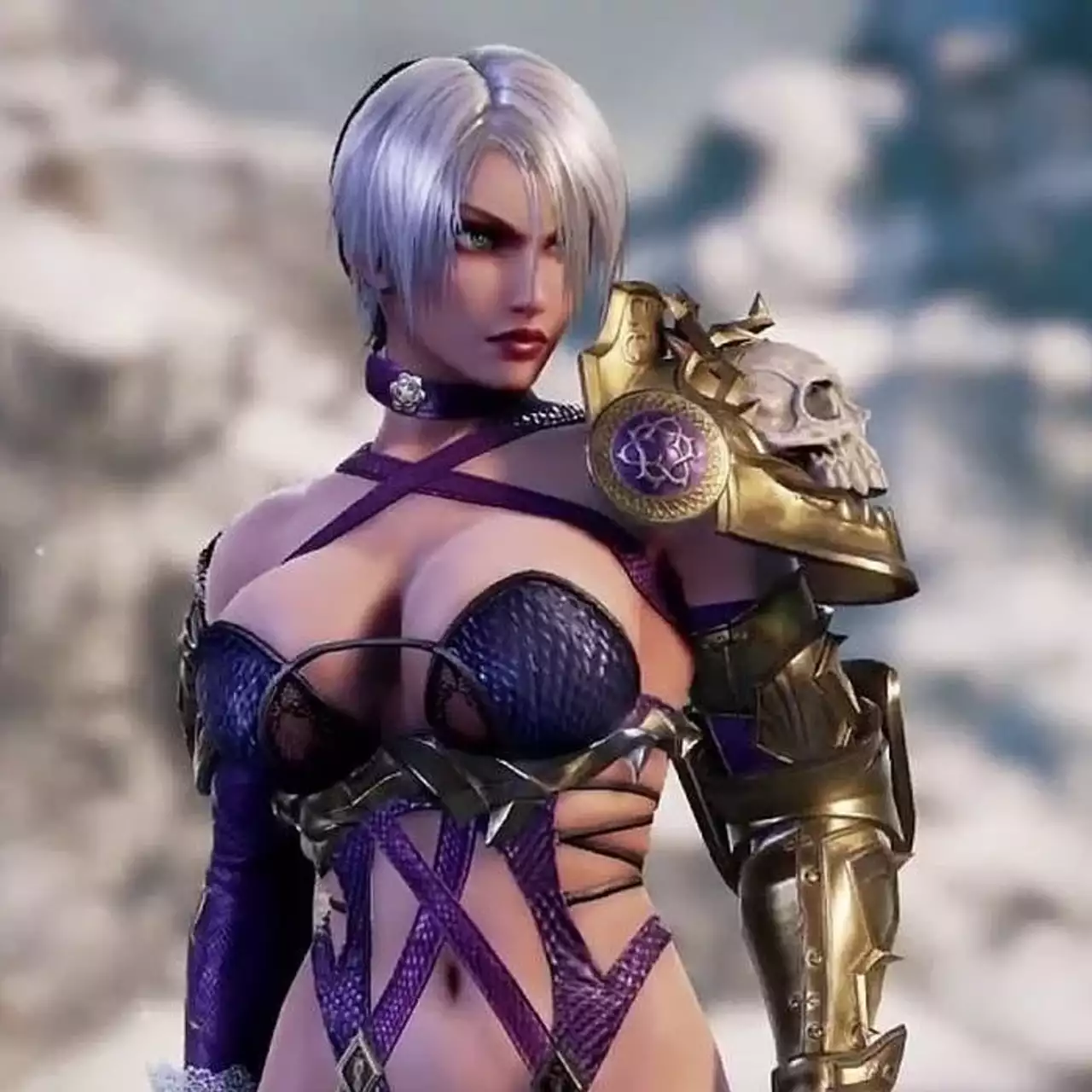 Ало-фиолетовый бой насмерть. Россиянки показали ядерный косплей на Soul Calibur