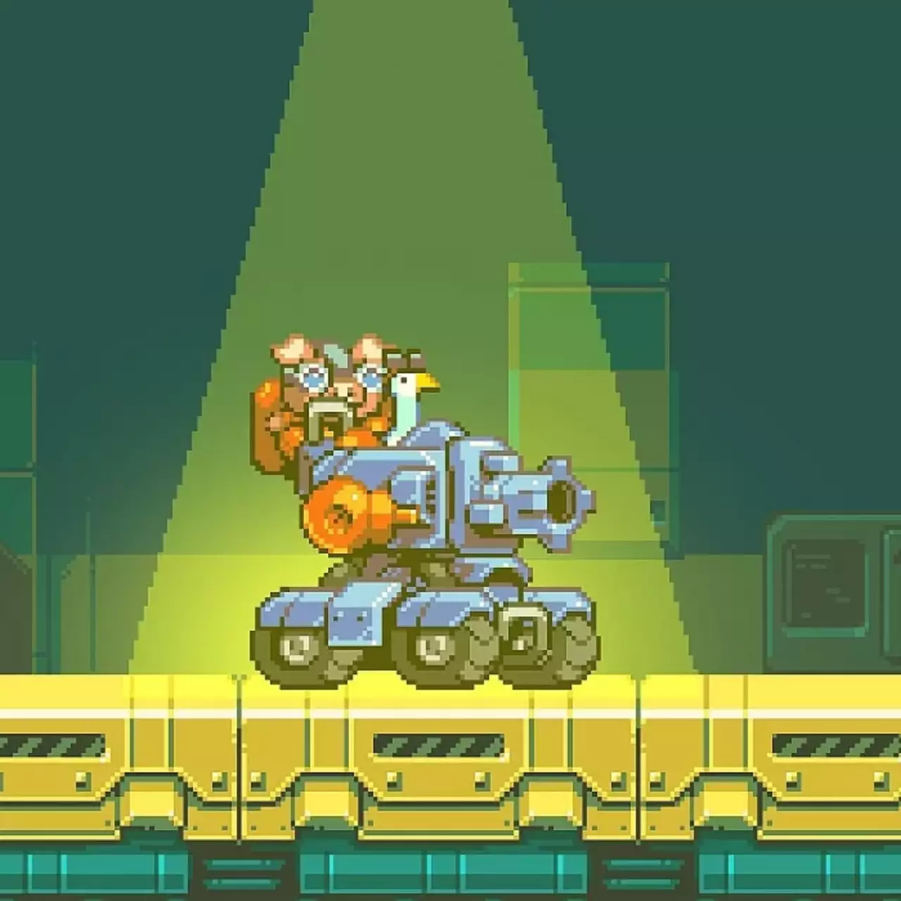 Анонсирована игра в стиле Metal Slug и Contra. Она про гуся с пулемётами