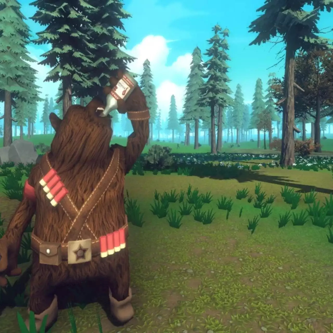 В Steam вышла игра про русского медведя Бориса с балалайкой, водкой и «калашом»