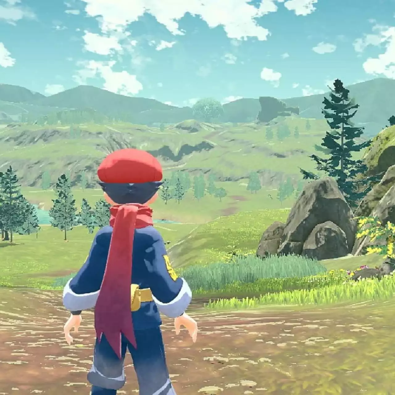 13 минут геймплея Pokemon Legends: Arceus. Битва с покемоном-боссом и путешествие по открытому миру