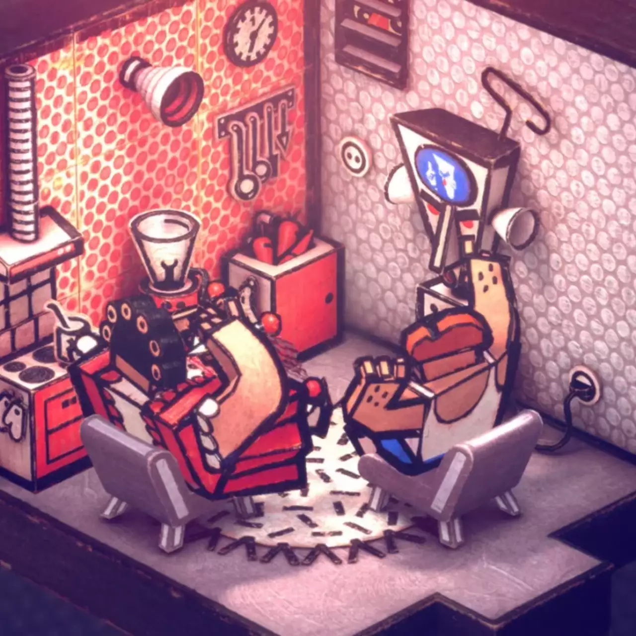 Создатели Machinarium анонсировали Phonopolis — трехмерную антиутопию, где мир создан из картона