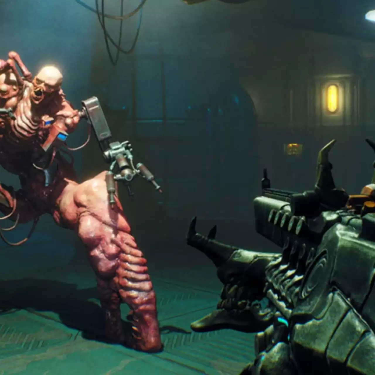 Вышел новый геймплей кровавого шутера в духе Doom. В нем показали живую винтовку, похожую на Чужого