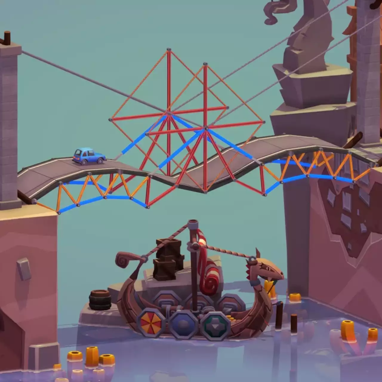 В Steam вышел веселый симулятор строителя мостов Poly Bridge 3. У него уже 95% положительных отзывов