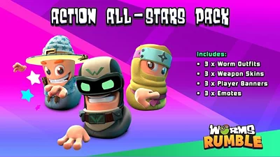 Worms Rumble - Action All-Stars Pack (Steam)