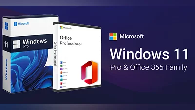 Microsoft Windows 11 Pro and Office 365 Family [Global] [Lifetime /1 Devices]