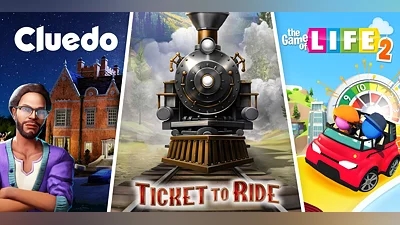 Ticket to Ride Cluedo and The Game of Life 2 Classic Board Game Bundle (XB1) (Account) [Global] [Standard]