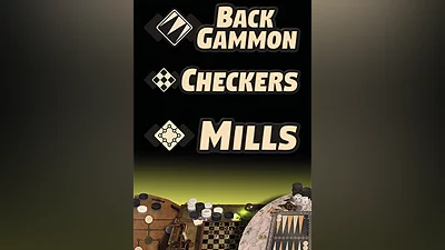 Backgammon + Checkers + Mills