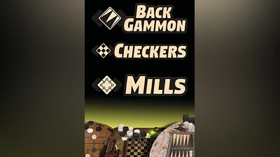 Backgammon + Checkers + Mills