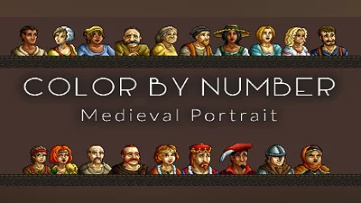 Color by Number - Medieval Portrait