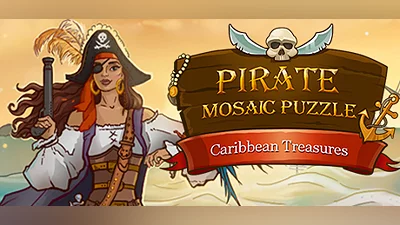 Pirate Mosaic Puzzle. Caribbean Treasures