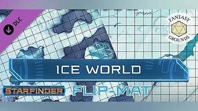 Fantasy Grounds - Starfinder RPG - Flipmat - Ice World