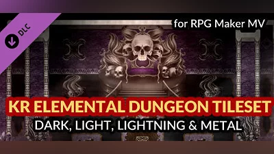 Сборник RPG Maker MV - KR Elemental Dungeon Tileset - Dark Light Lightning Metal