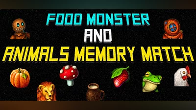Сборник Food Monster and Animals Memory Match