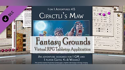 Сборник Fantasy Grounds - PFRPG Compatible Adventure: Cipactli's Maw - One on One Adventure #15