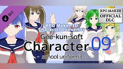 Сборник RPG Maker 3D Character Converter - Gee-kun-soft character 09 school uniform 3