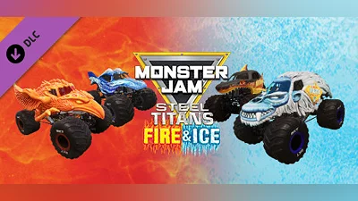 Сборник Monster Jam Steel Titans - Fire & Ice Truck Bundle