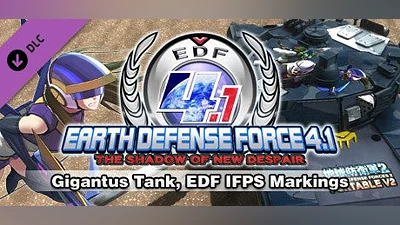 EARTH DEFENSE FORCE 4.1 The Shadow of New Despair gigantus tank, edf ifps markings на steam