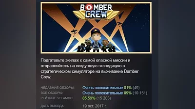 Bomber Crew STEAM KEY REGION FREE GLOBAL+РОССИЯ