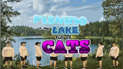 Fishing at the Lake Full of Cats