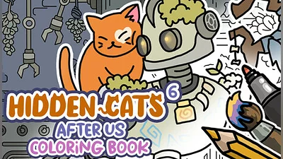 HIDDEN CATS 6: After us - Coloring Book