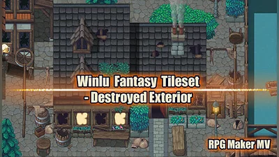 RPG Maker MV - Winlu Fantasy Tileset - Destroyed Exterior