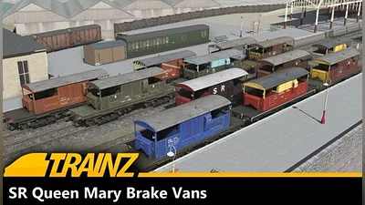 Trainz 2022 DLC - SR Queen Mary Brake Vans