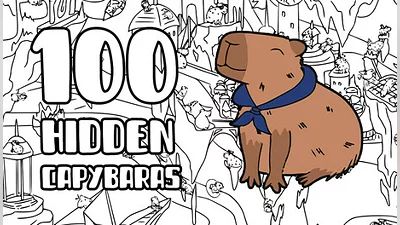 100 Hidden Capybaras